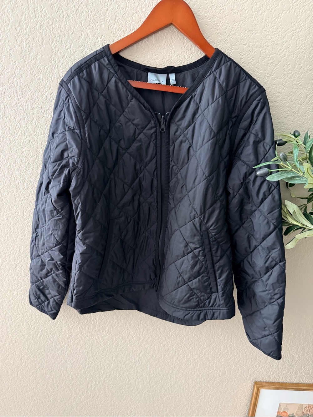 Athleta Black Diamond Quilted Lightweight Jacket Size L